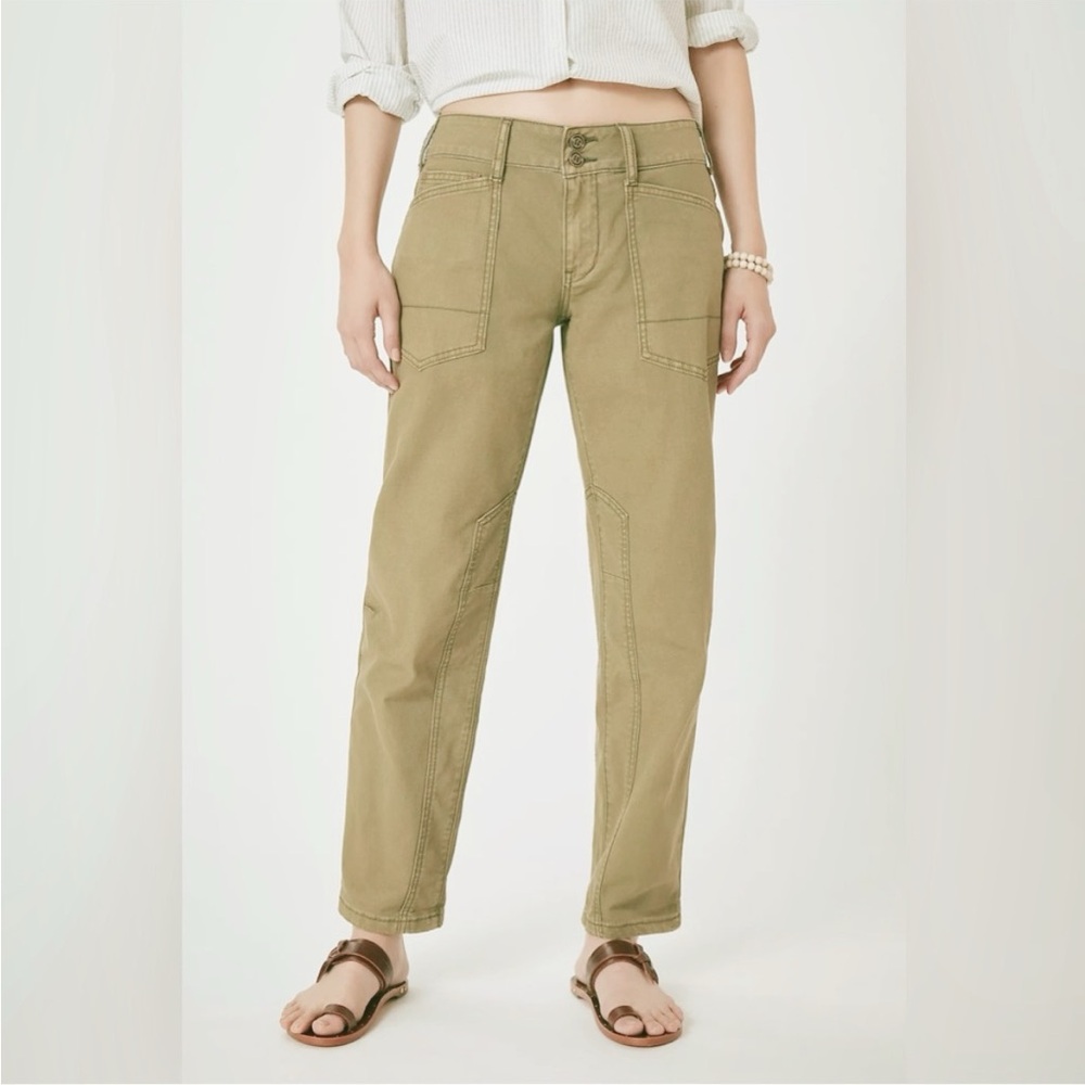 PILCRO ANTHROPOLOGIE The Wanderer Cargo Pant in Olive Green Size 28